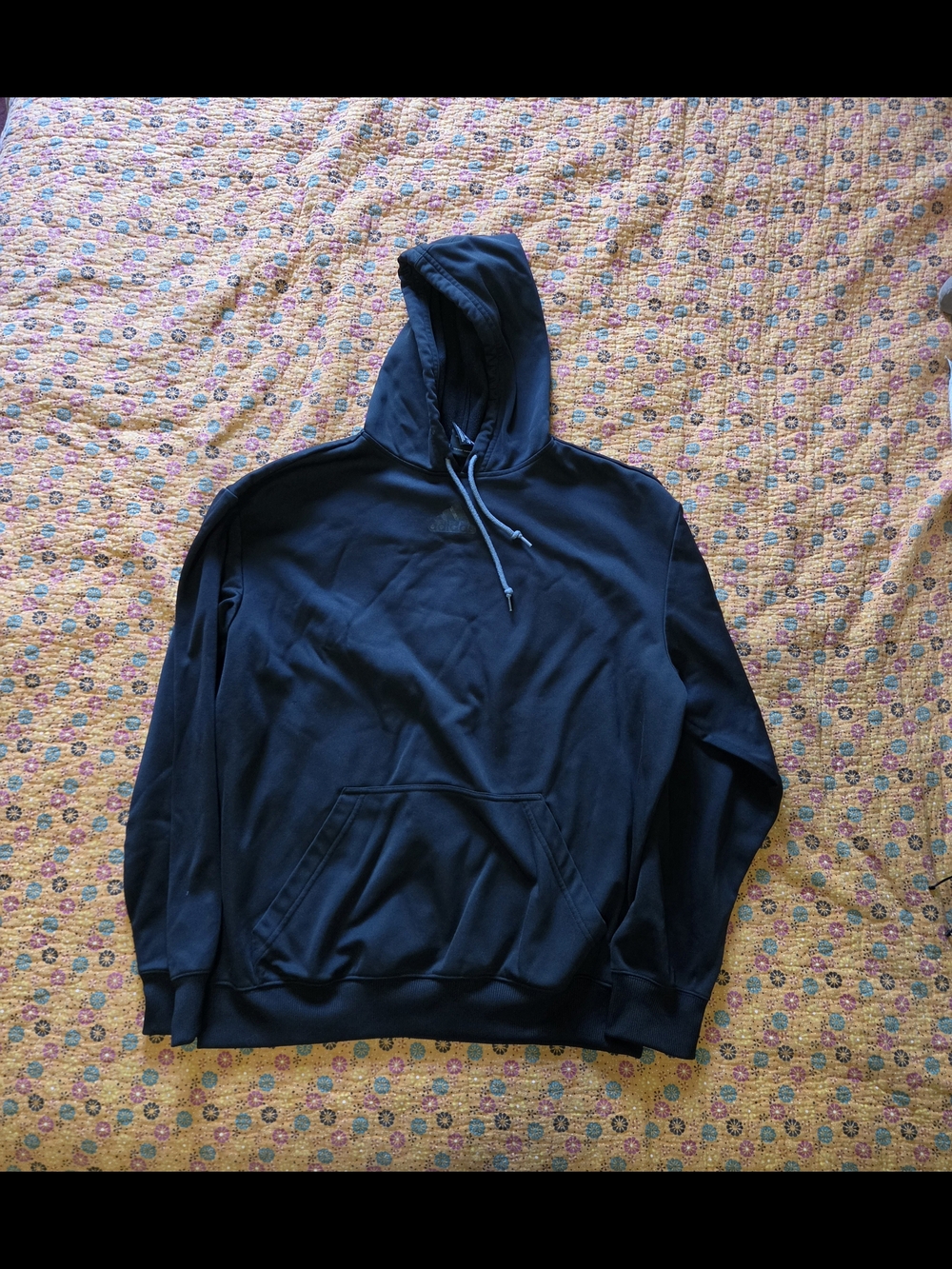 adidas Men's Black Pullover Hoodie L